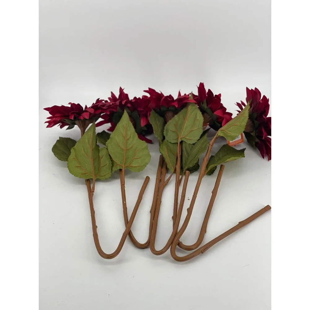 Lot of 22 Ashland Artificial Floral Bundle OS Burgundy Red Fall Decor Excellent